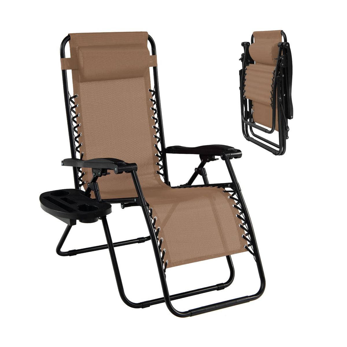 Folding Zero Gravity Reclining Textilene Lounge Chairs A529