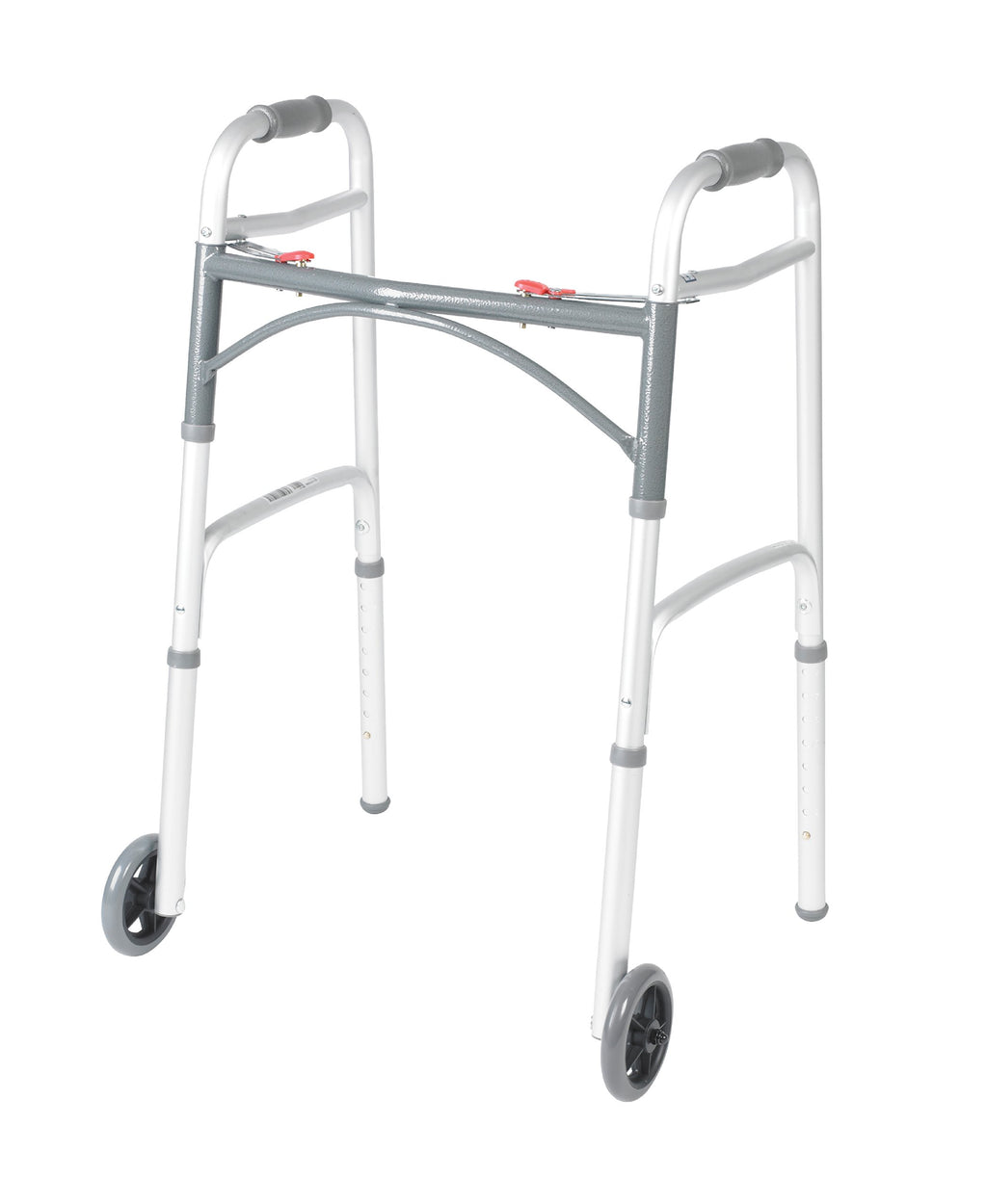 Shower Chair Bath Seat with Padded Arms and Adjustable Legs & Folding Walker with Wheels Y708
