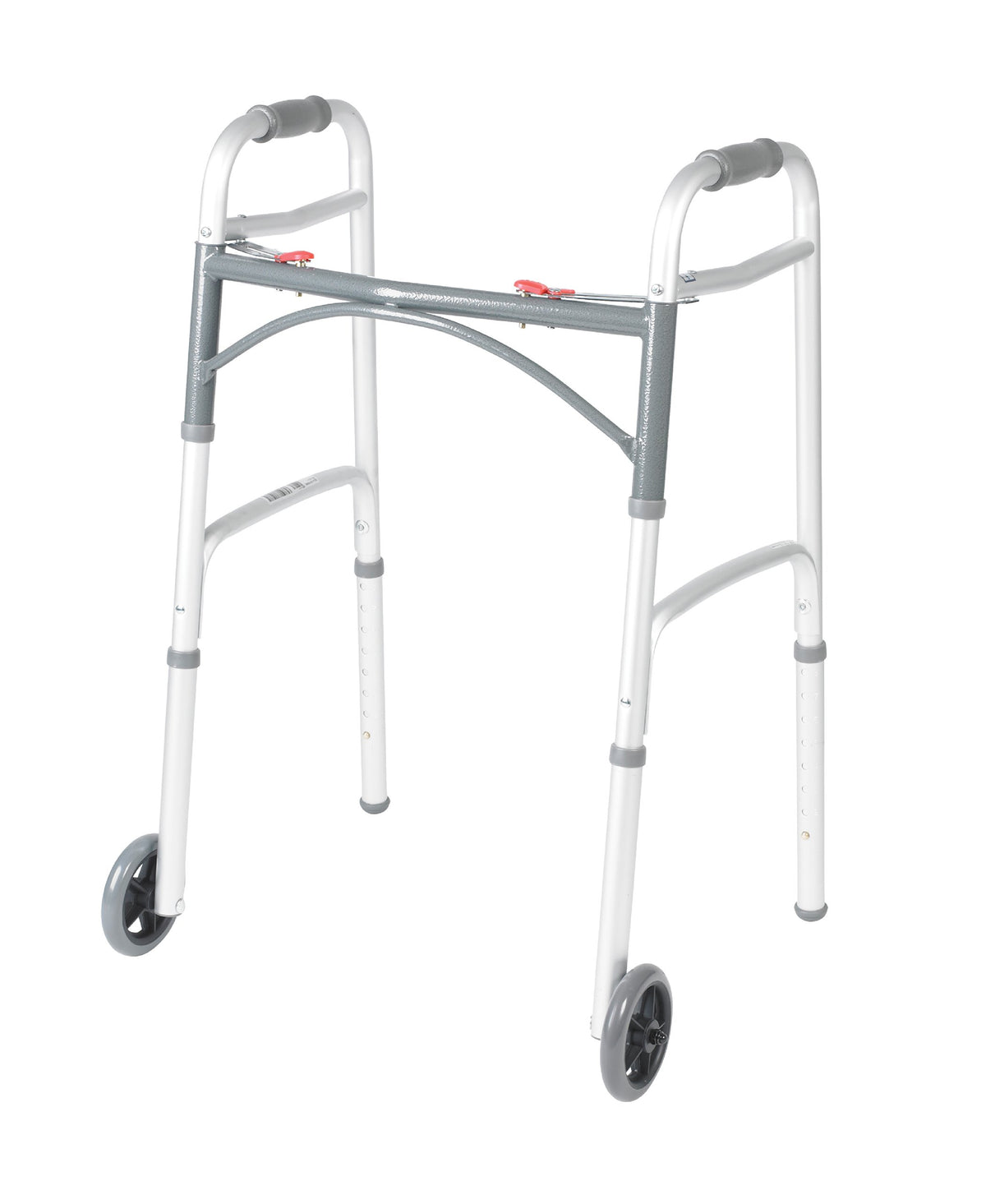 Shower Chair Bath Seat with Padded Arms and Adjustable Legs & Folding Walker with Wheels Y708