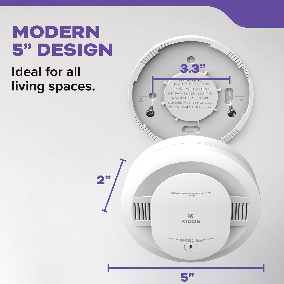 Smoke & Carbon Monoxide Detector, AA Battery-Powered, 3 Pack W107574