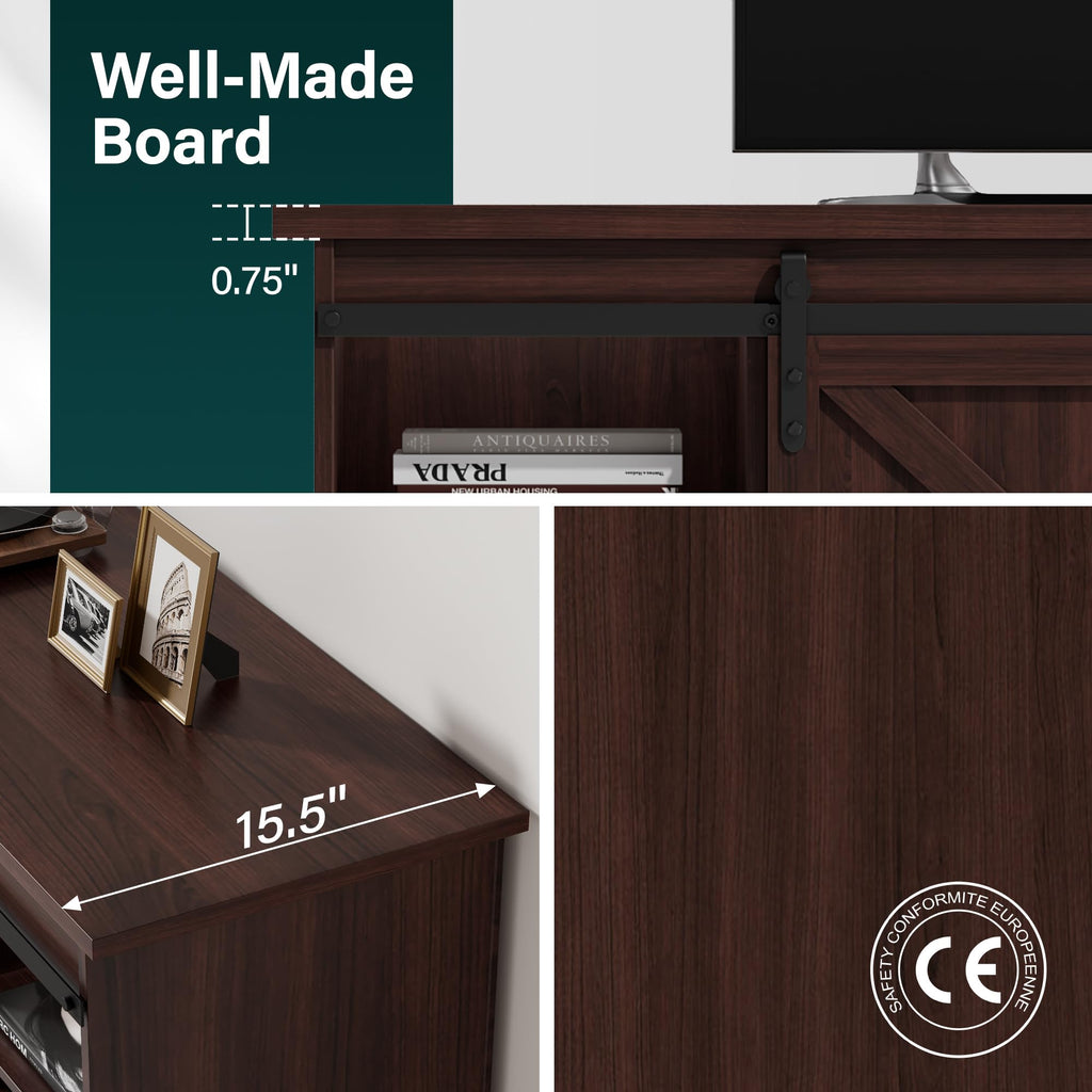 Rustic Oak 4 Drawer TV Stand X1228