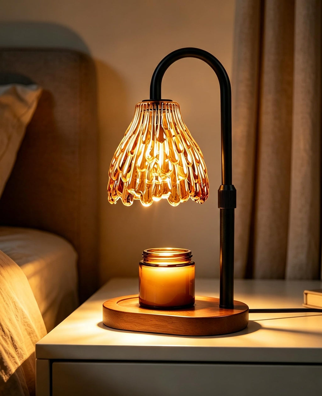 Glass Candle Warmer Lamp with Timer & Dimmer M156
