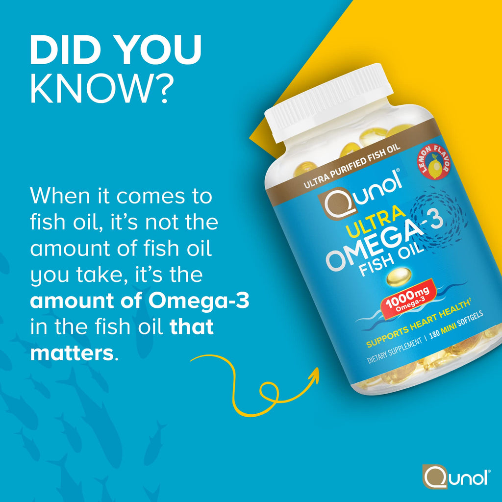 Omega-3 Fish Oil Mini Softgels 1000mg EPA DHA 180ct J4860