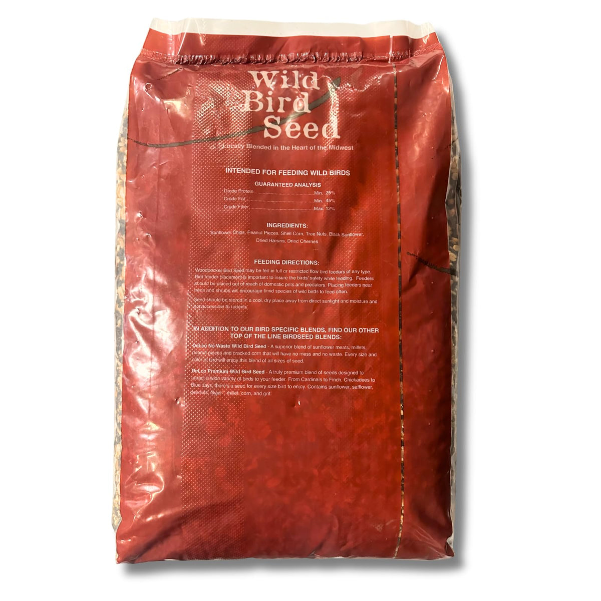 Wild Bird Seed 20 lb Bag Fruit & Nut with Sunflowers C691