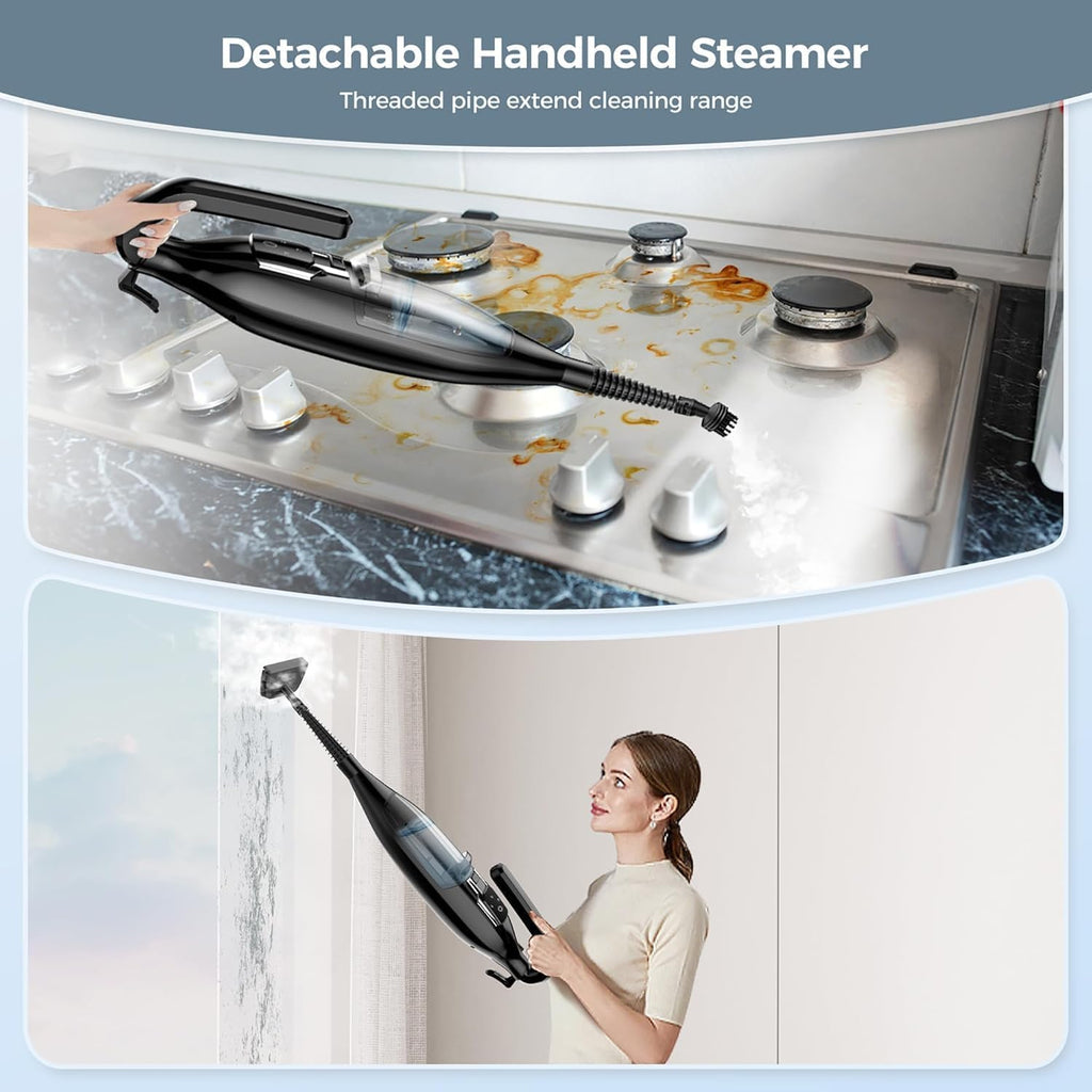 12-in-1 Handheld Steam Mop with 565ML Removable Tank V27923