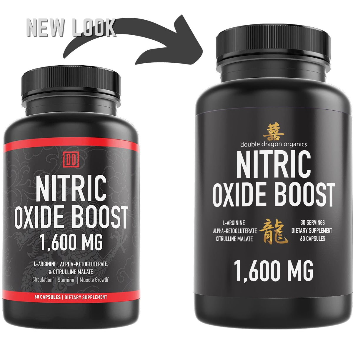 Nitric Oxide Booster Supplement 1600mg 60 Count K81283