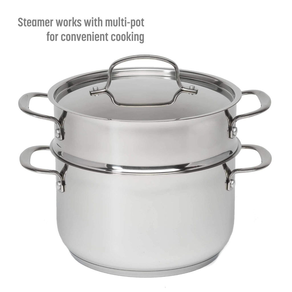 12-Piece Stainless Steel Cookware Set with Non Stick Frying Pan S4397