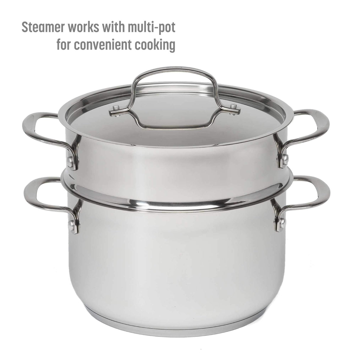 12-Piece Stainless Steel Cookware Set with Non Stick Frying Pan S4397