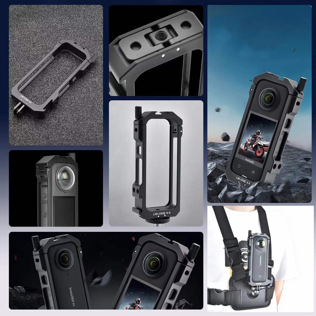 Aluminum Frame Cage Case Bag Glass Lens Guard Set Screen Protector J61750