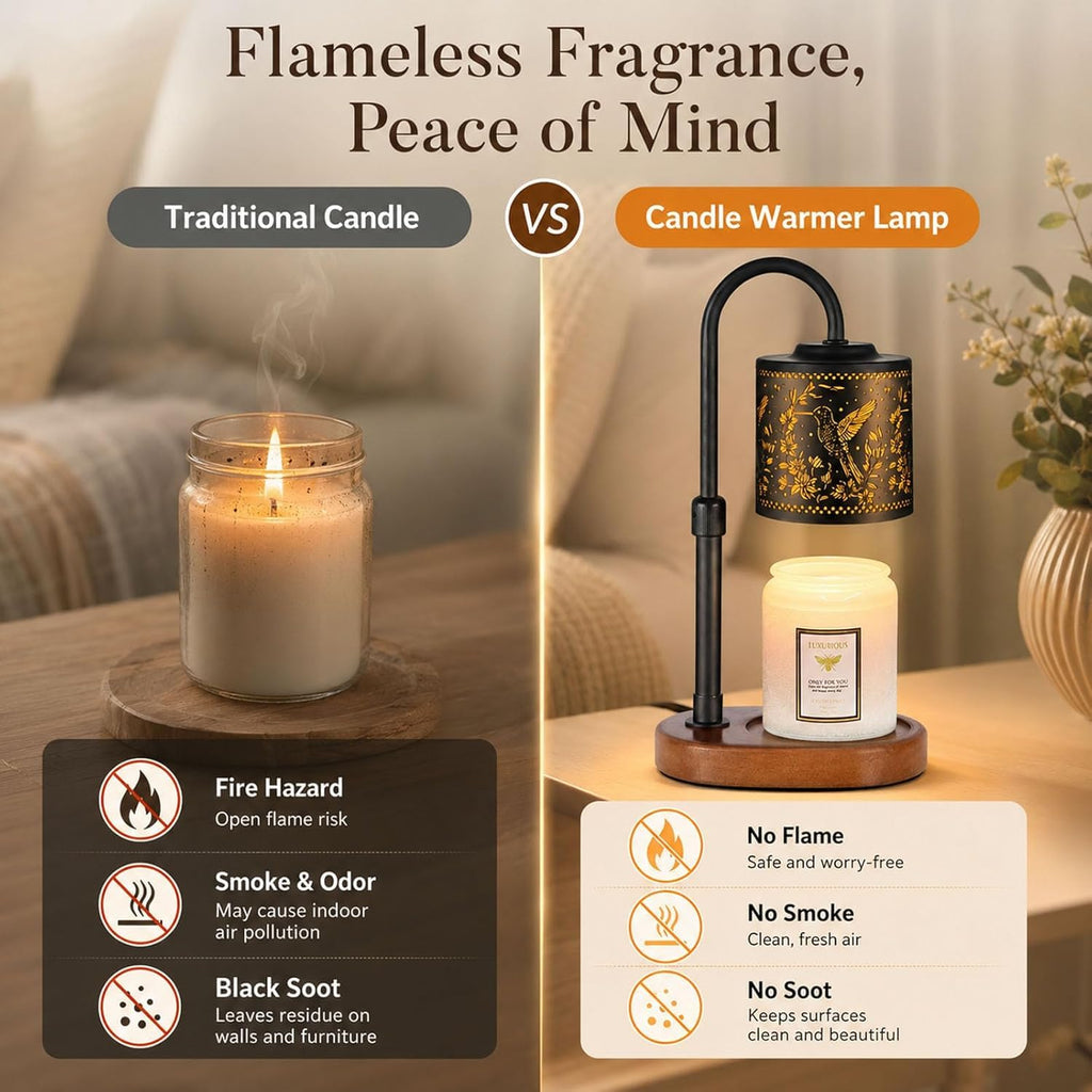 Dimmable Candle Warmer Lamp with Timer Q507416