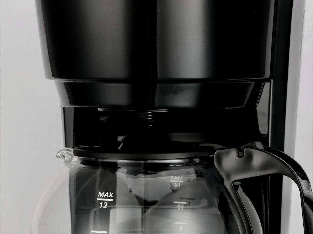 Black 12-cup programmable drip coffee maker N1327