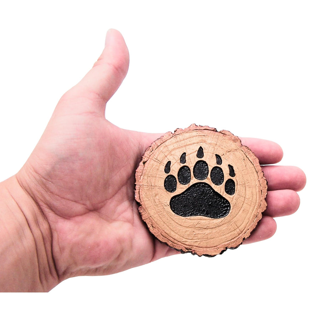 Set of 4 Rustic Bear Canoe Coasters L626