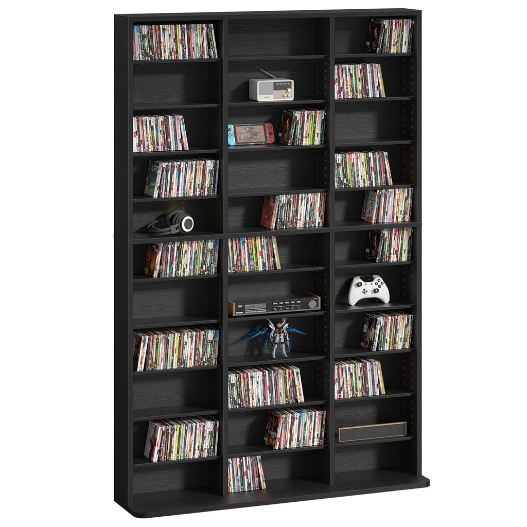Black 11 Tier Display Cabinet W90716