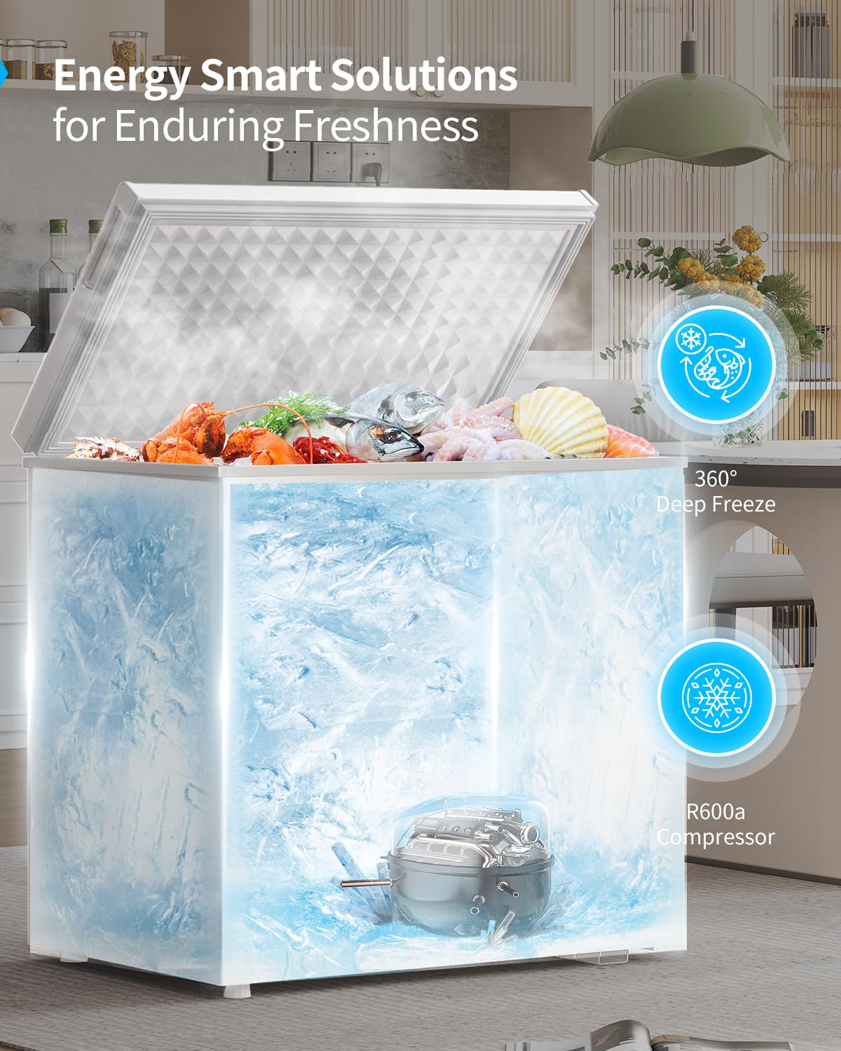 12.0 Cubic Feet White Chest Freezer C944
