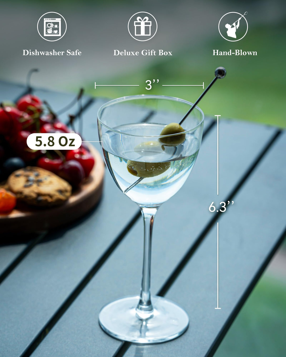 Set of 2 Cocktail Glasses L440