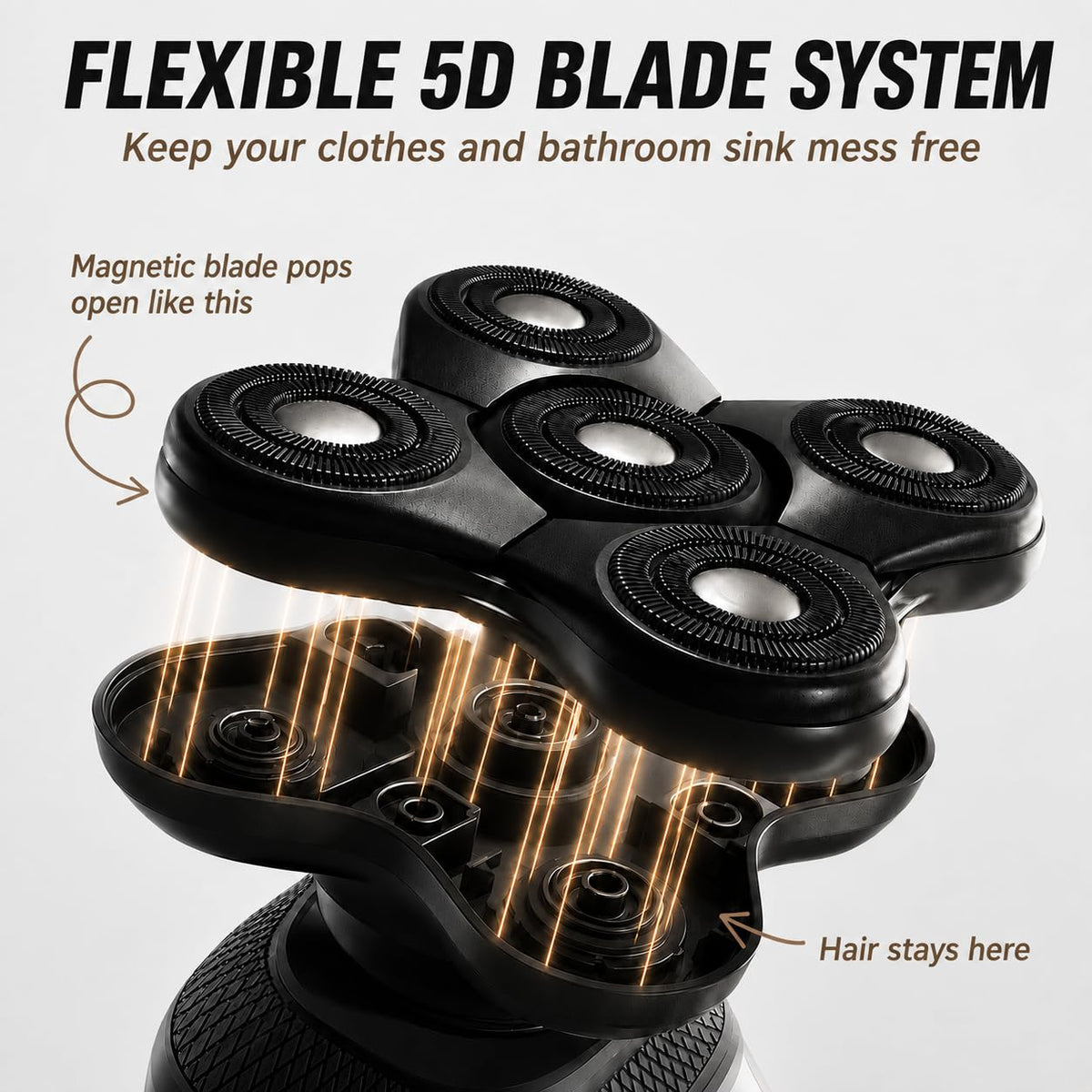 5 Head Replacement Blade for Electric Razor Shaver P12244