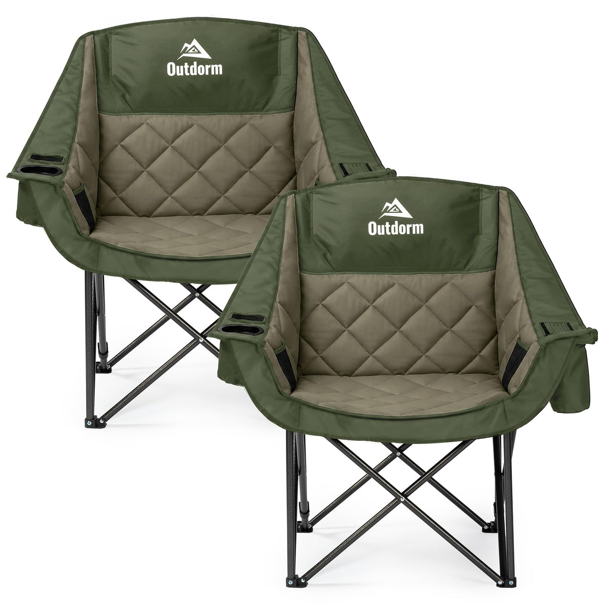 Oversized Camping Chairs 2 Pack V563558