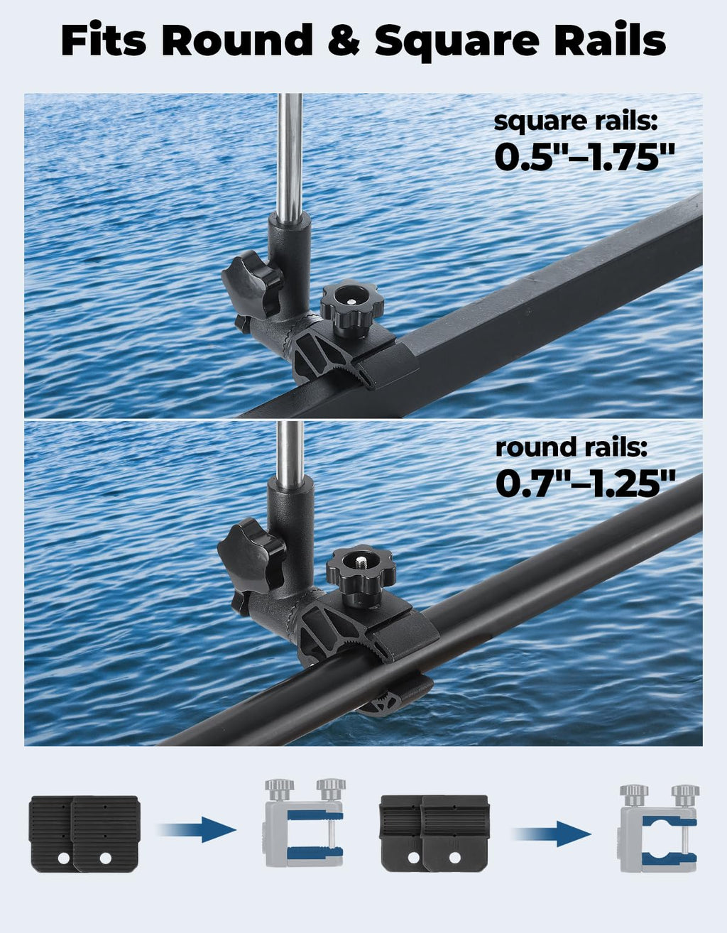Stainless Steel 360° Rotating Boat Flag Pole Holder R113485