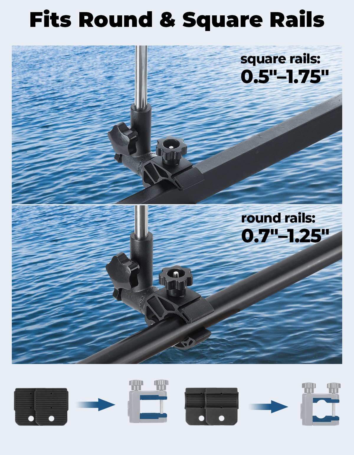 Stainless Steel 360° Rotating Boat Flag Pole Holder R113485
