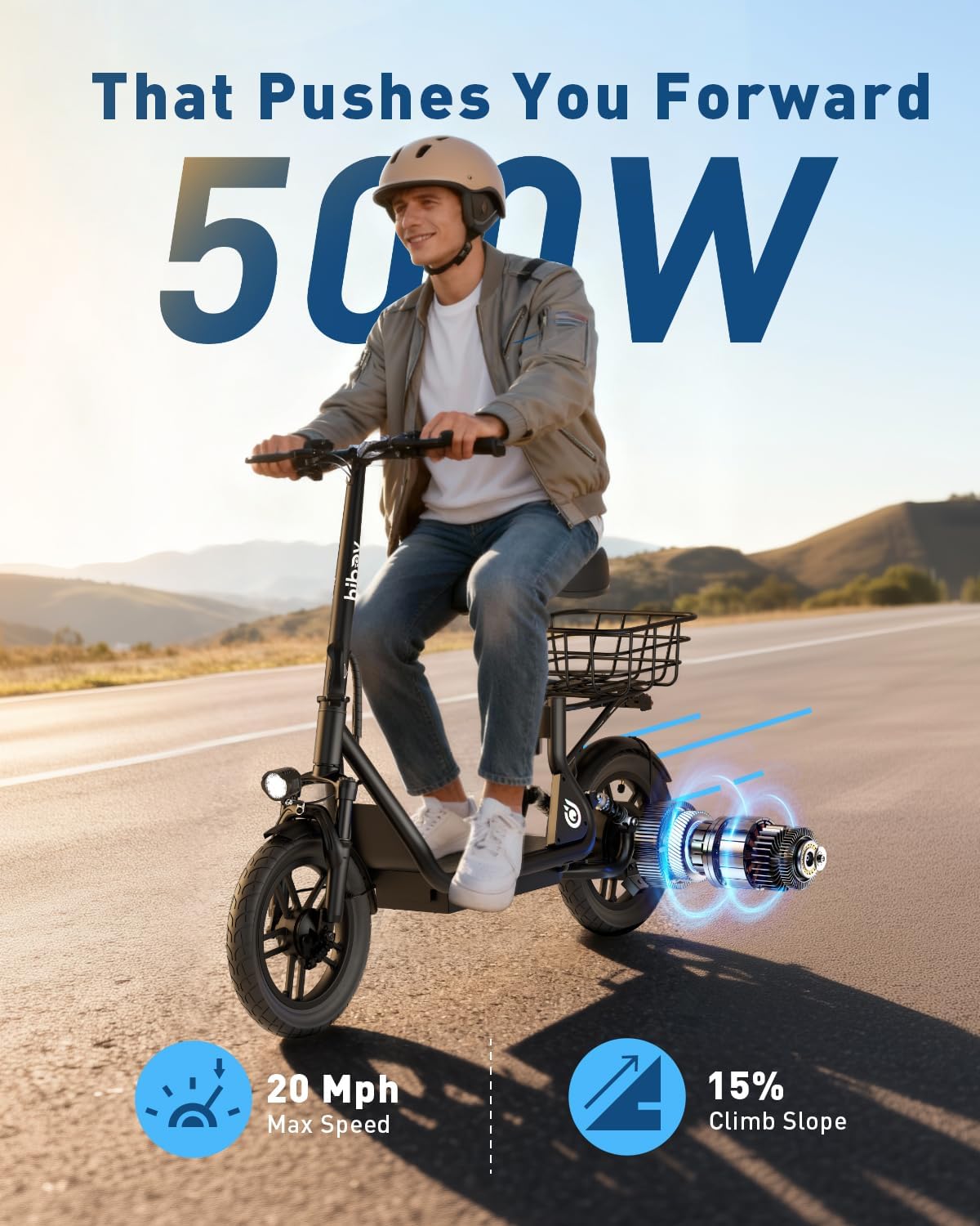 Electric Scooter with Seat M366