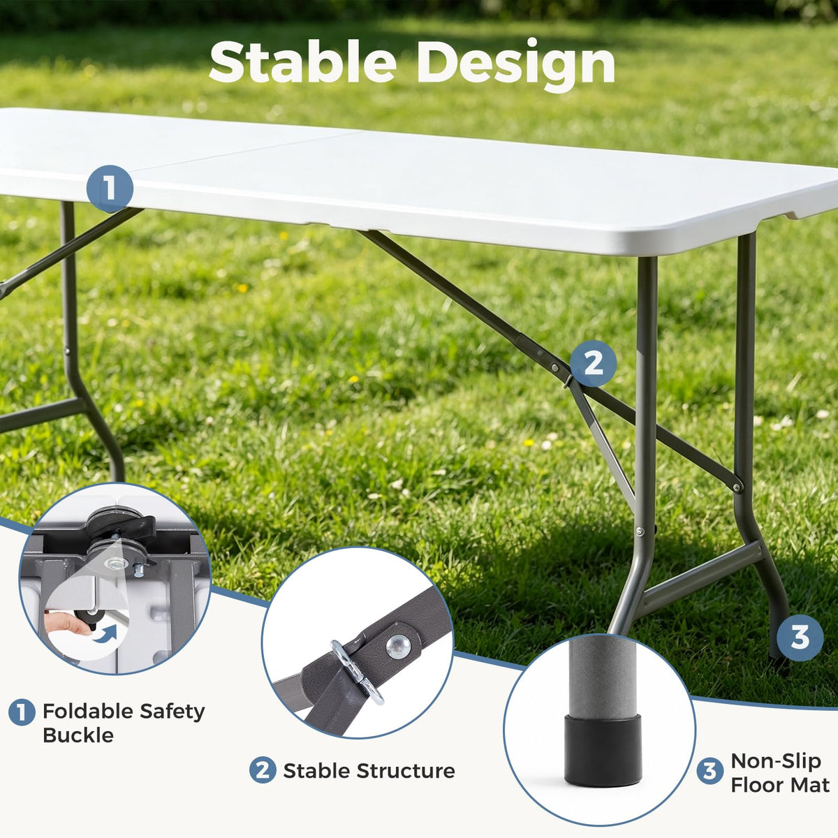 6 FT Folding Picnic Table P84699
