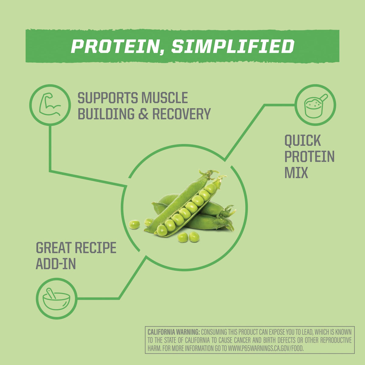 Organic Pea Protein Powder 35 Servings Unflavored J6253