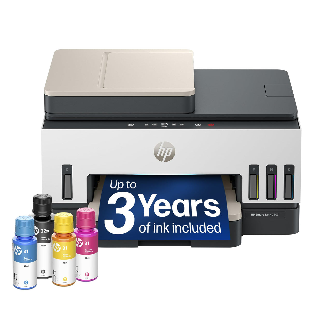 Wireless All-in-One Ink Tank Printer, Scanner, Fax, Copier A197