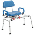 Rotating Transfer Bench with Padded Seat and Arms S9261