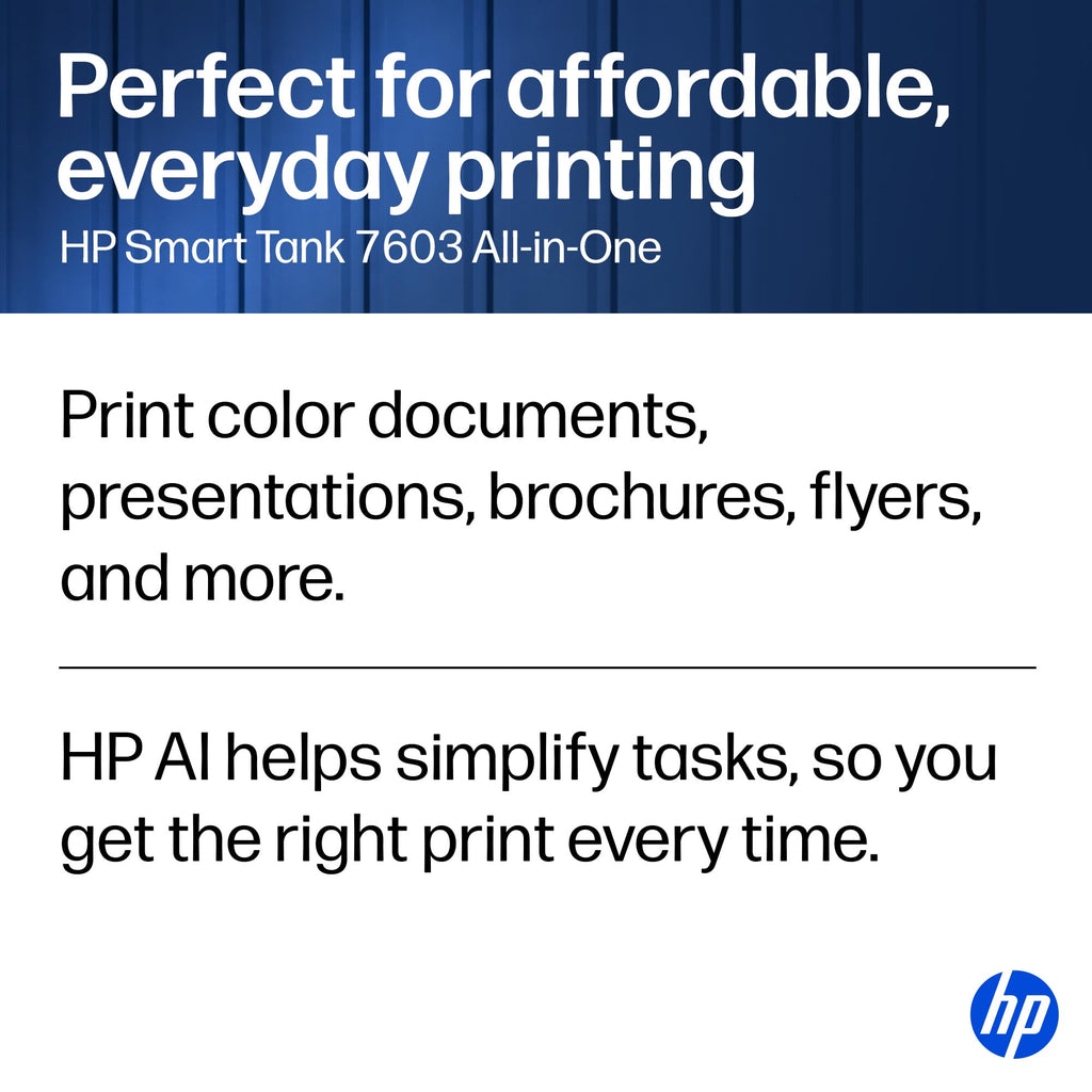 Wireless All-in-One Ink Tank Printer, Scanner, Fax, Copier A197