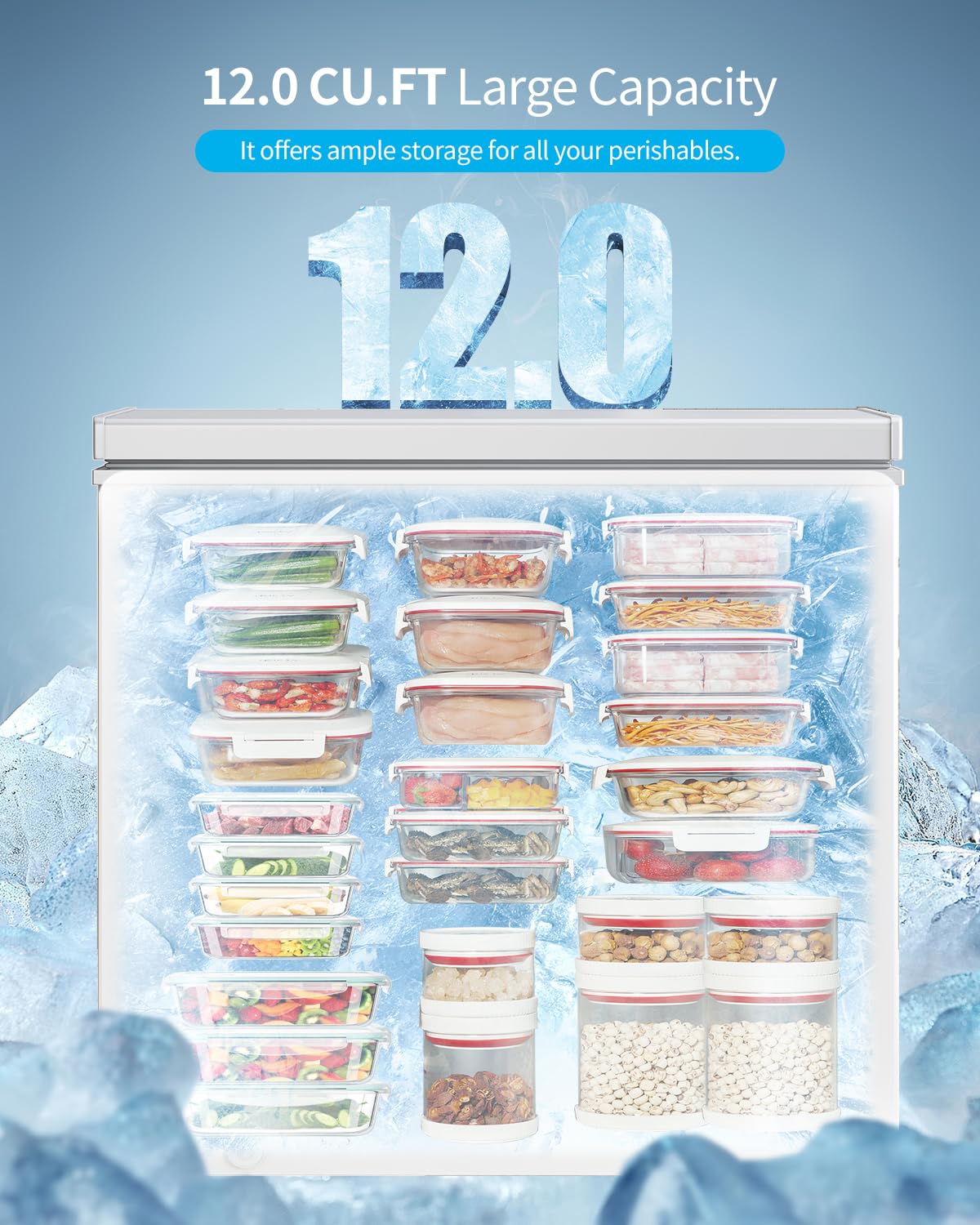 12.0 Cubic Feet White Chest Freezer C944
