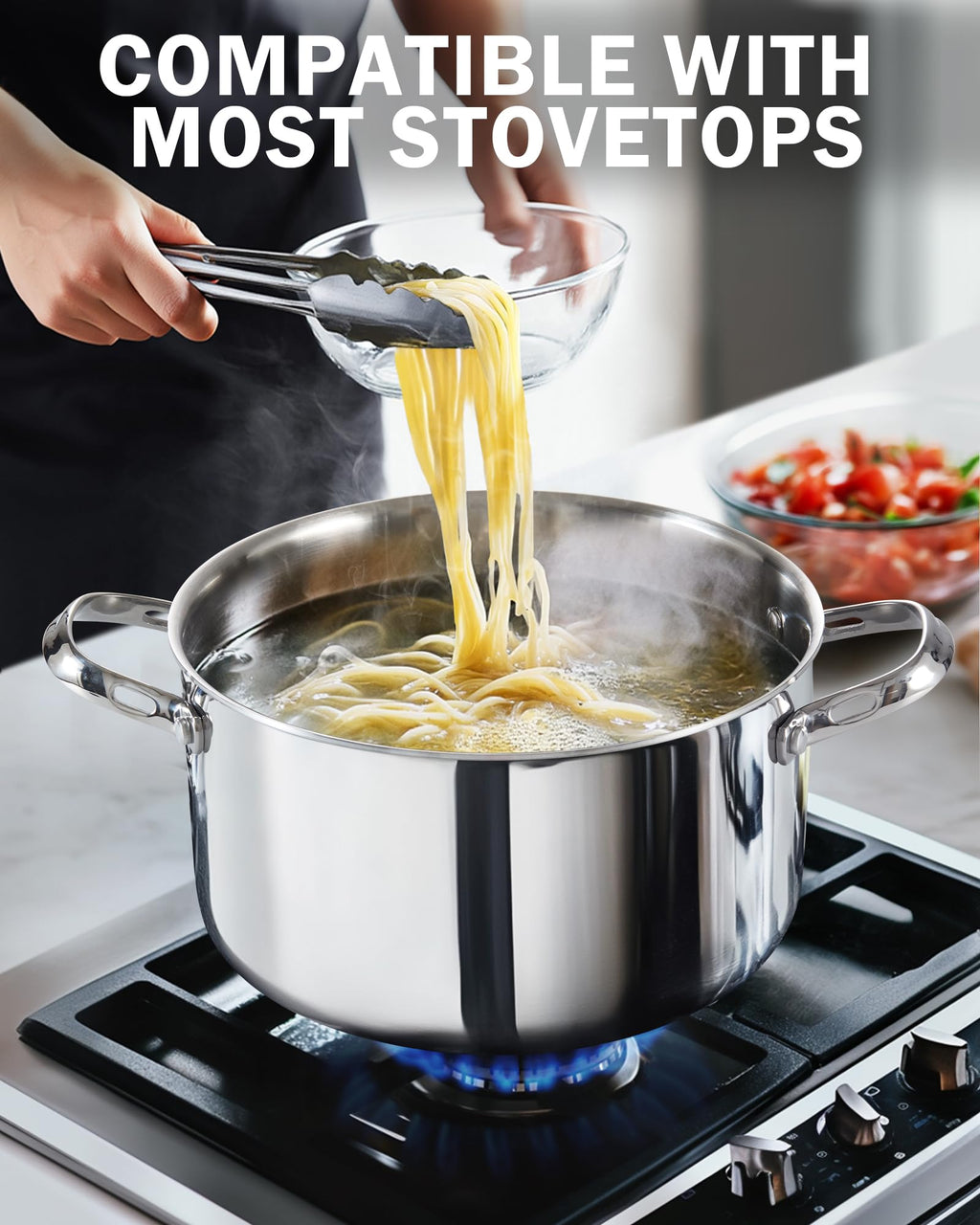 Stainless Steel 4-Quart Stockpots with Lid D31061