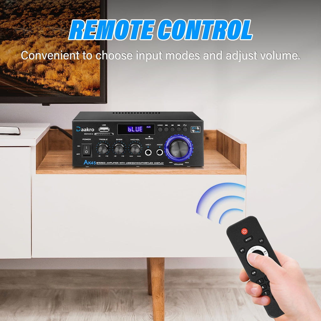 300W Bluetooth 5.1 Stereo Audio Amplifier N956
