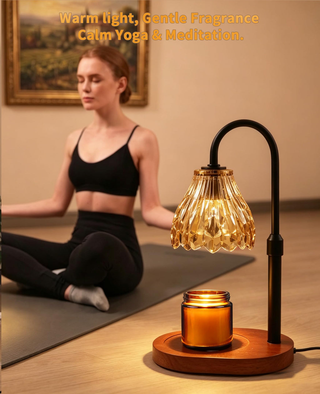 Glass Candle Warmer Lamp with Timer & Dimmer M156