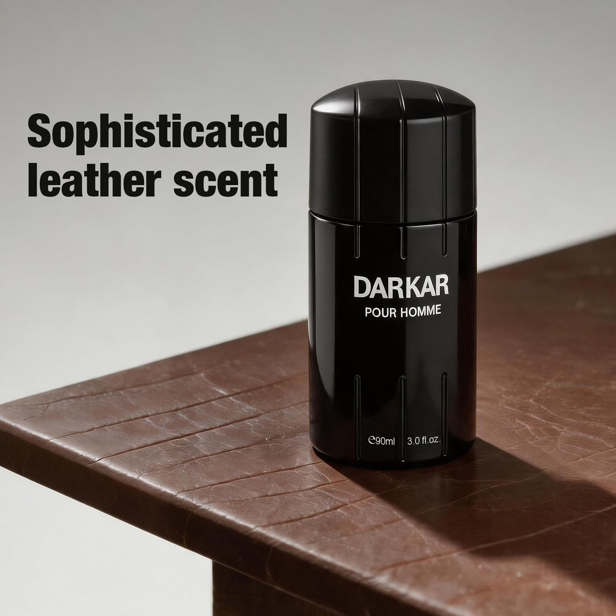 Eau de Toilette for Men, Woody Leather Cologne, 3.3 fl oz G452