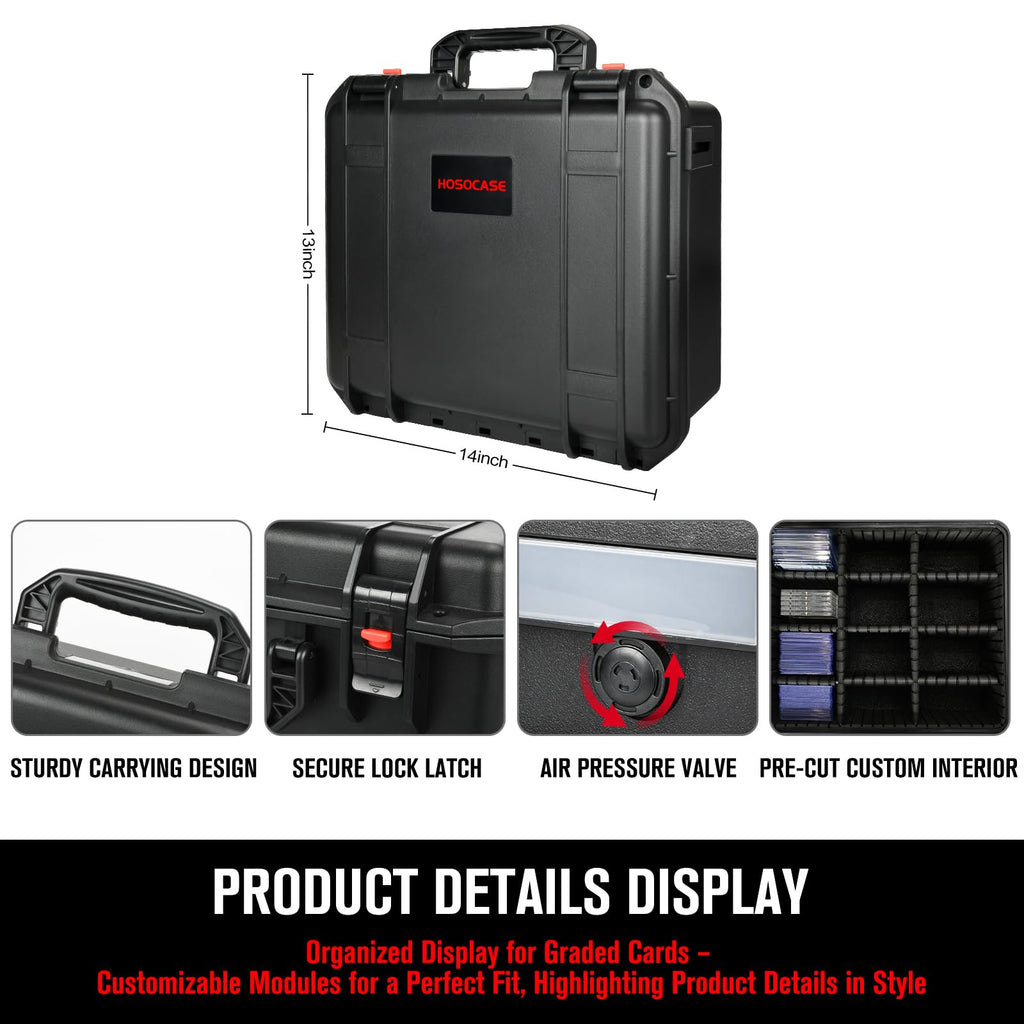 Graded Card Storage Box with 9 Dividers N71379