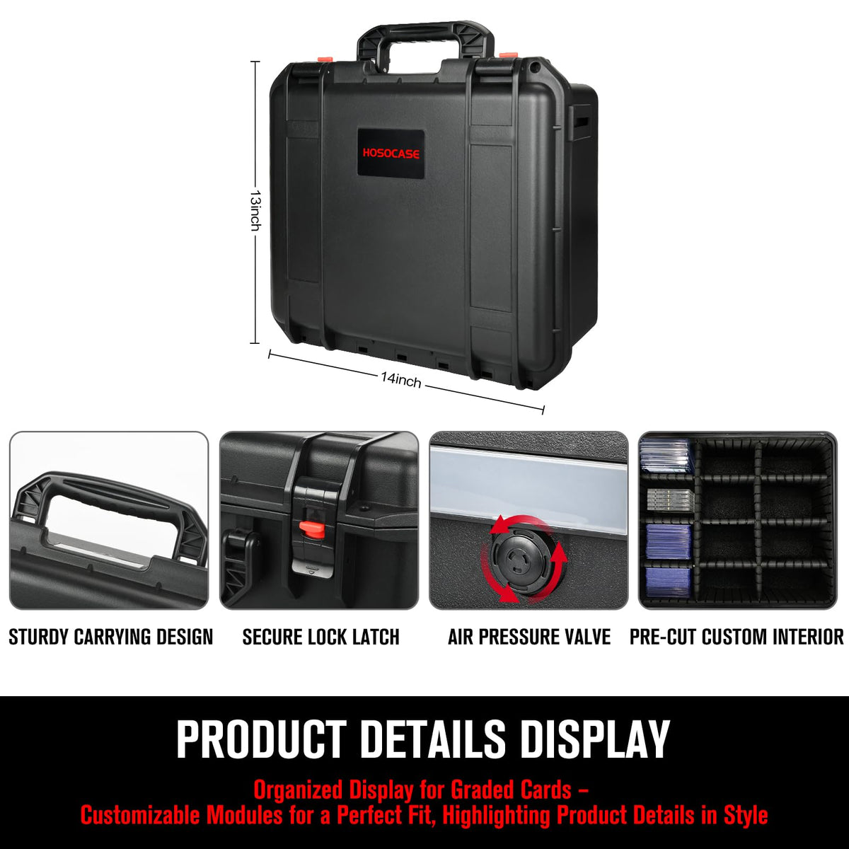 Graded Card Storage Box with 9 Dividers N71379