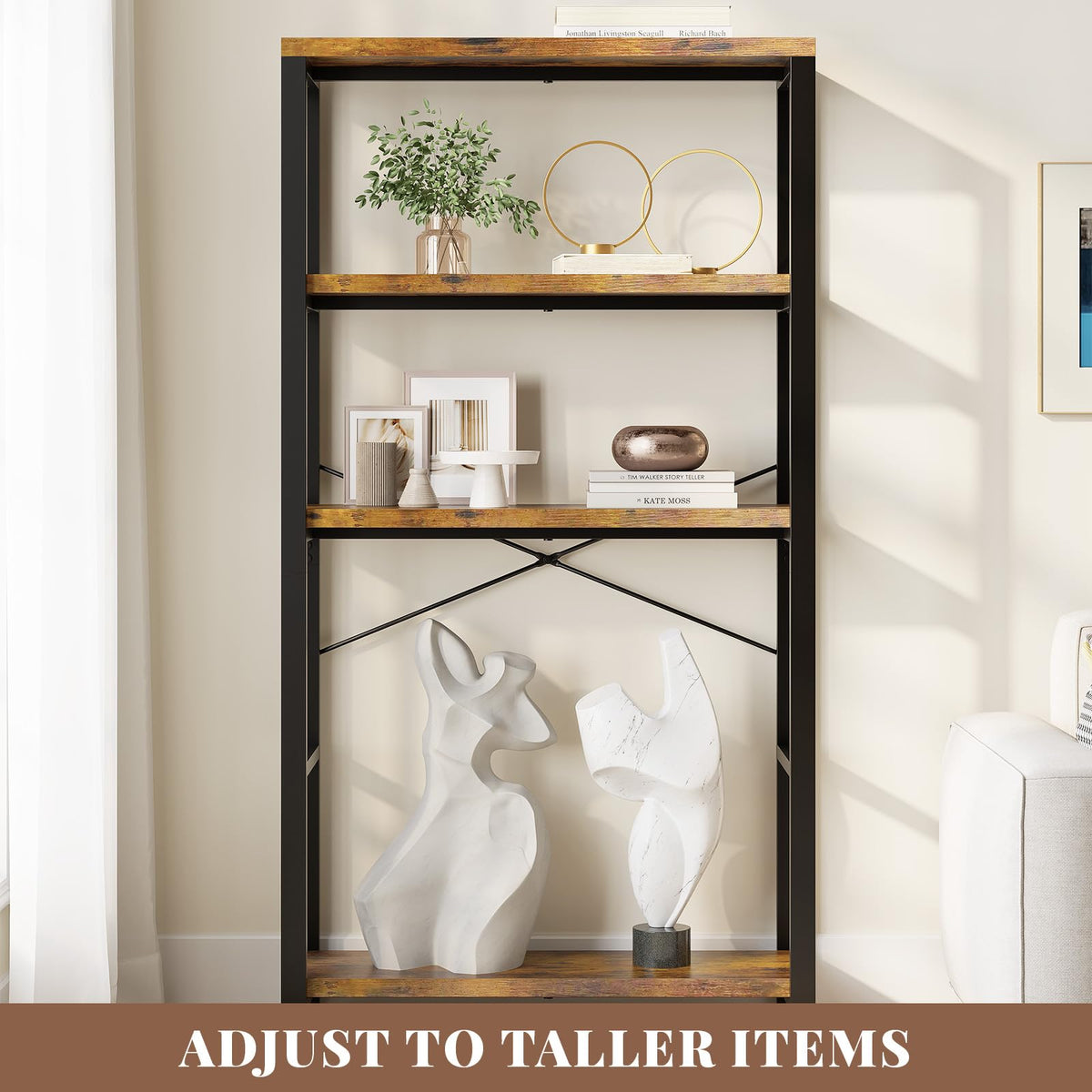 5-Tier Adjustable Bookshelf S5588