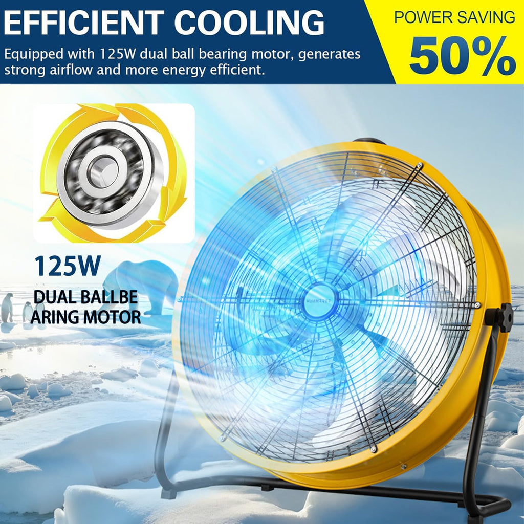 20 Inch 3 Speed Heavy Duty Metal Drum Fan O756251