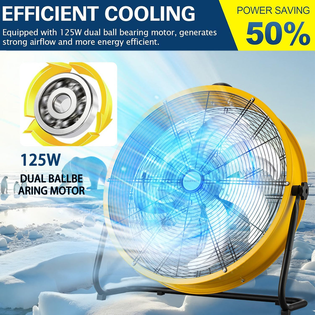 20 Inch 3 Speed Heavy Duty Metal Drum Fan O756251