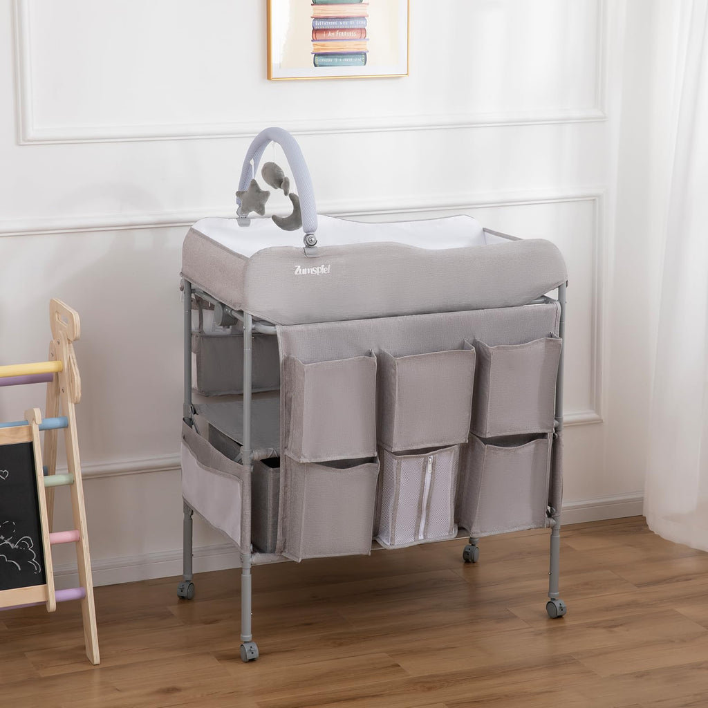 Portable Folding Baby Changing Table with 2 Drawers I582952