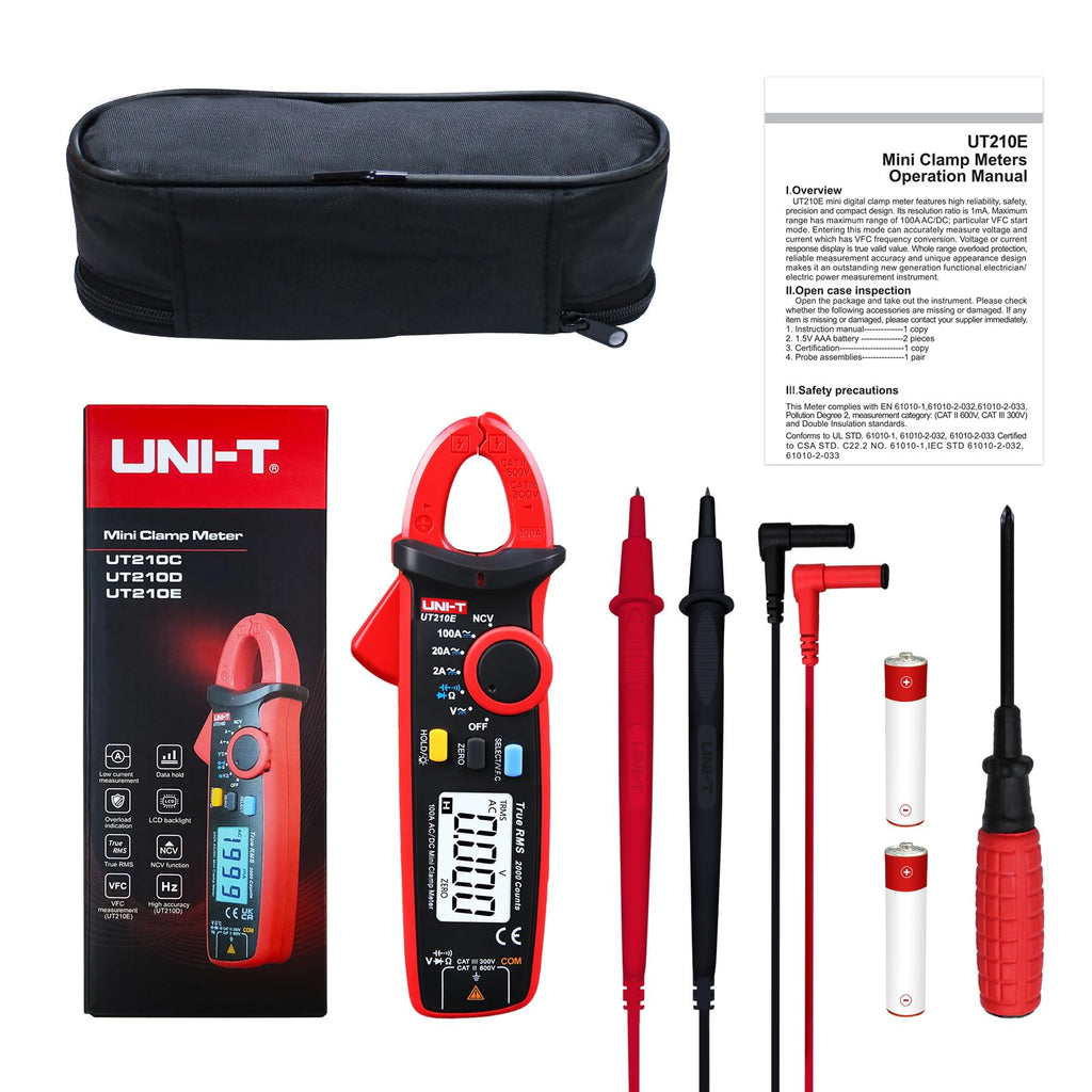 Mini Digital Clamp Meter & Phillips Screwdriver D7725