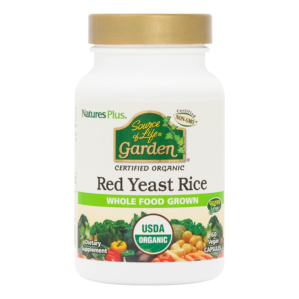 Red Yeast Rice 60 Capsules Organic Vegan Gluten Free P6216