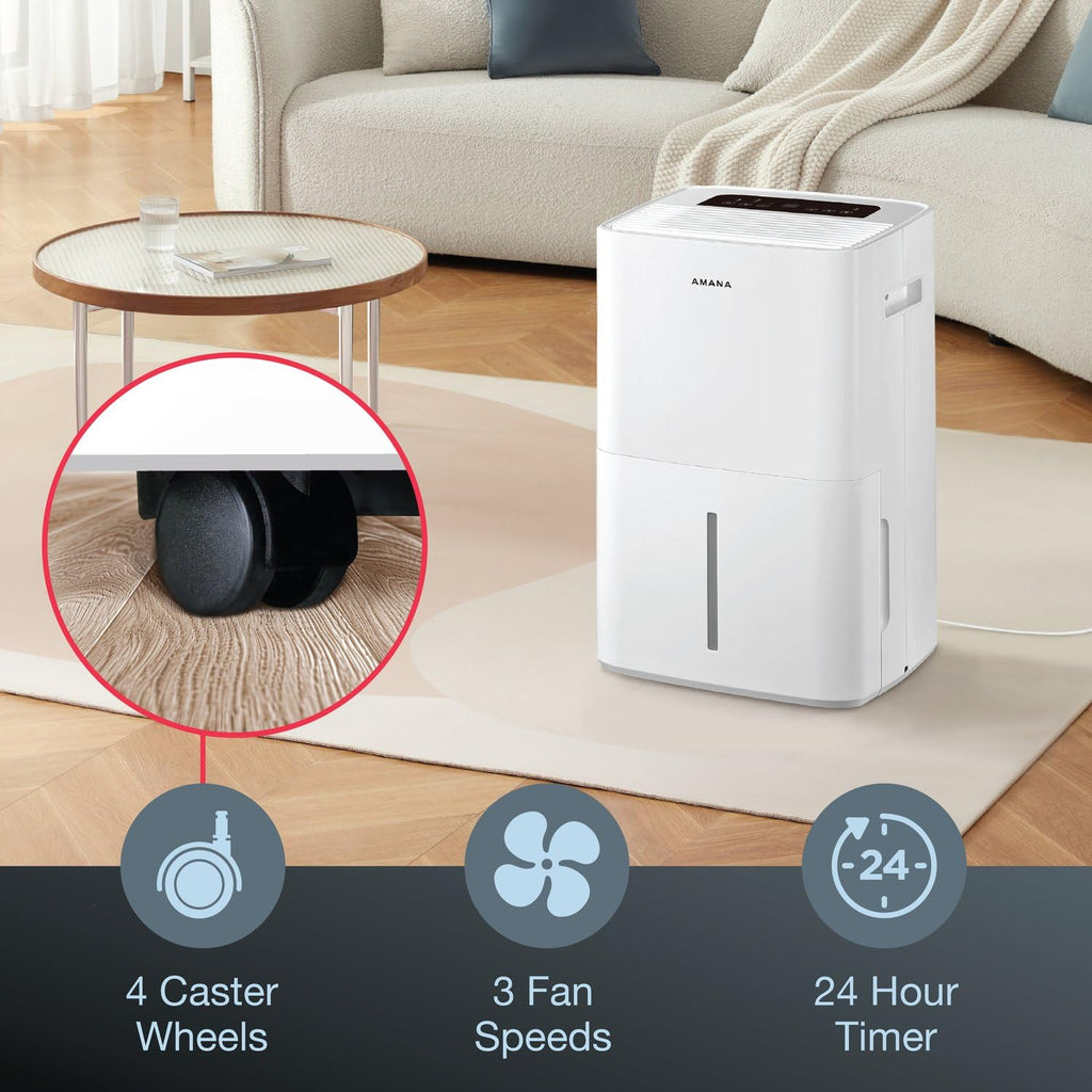 50-Pint Dehumidifier with 3 Speeds and Timer T944115