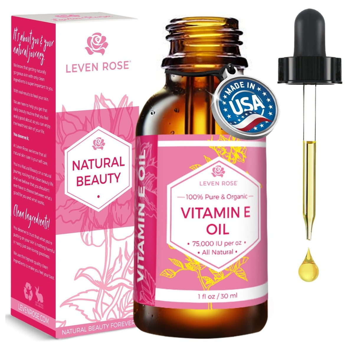 100% Natural Organic Vitamin E Oil 1 oz E7840