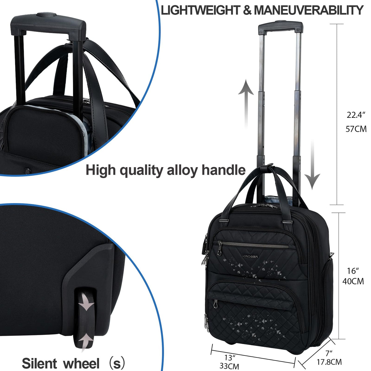 16-inch Underseater Lightweight Suitcase K197