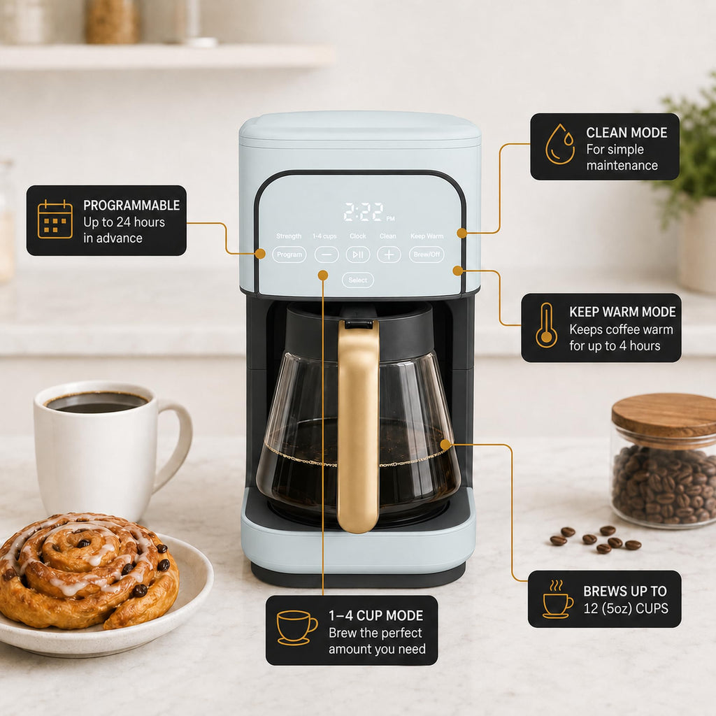 12-Cup Programmable Drip Coffee Maker U9395