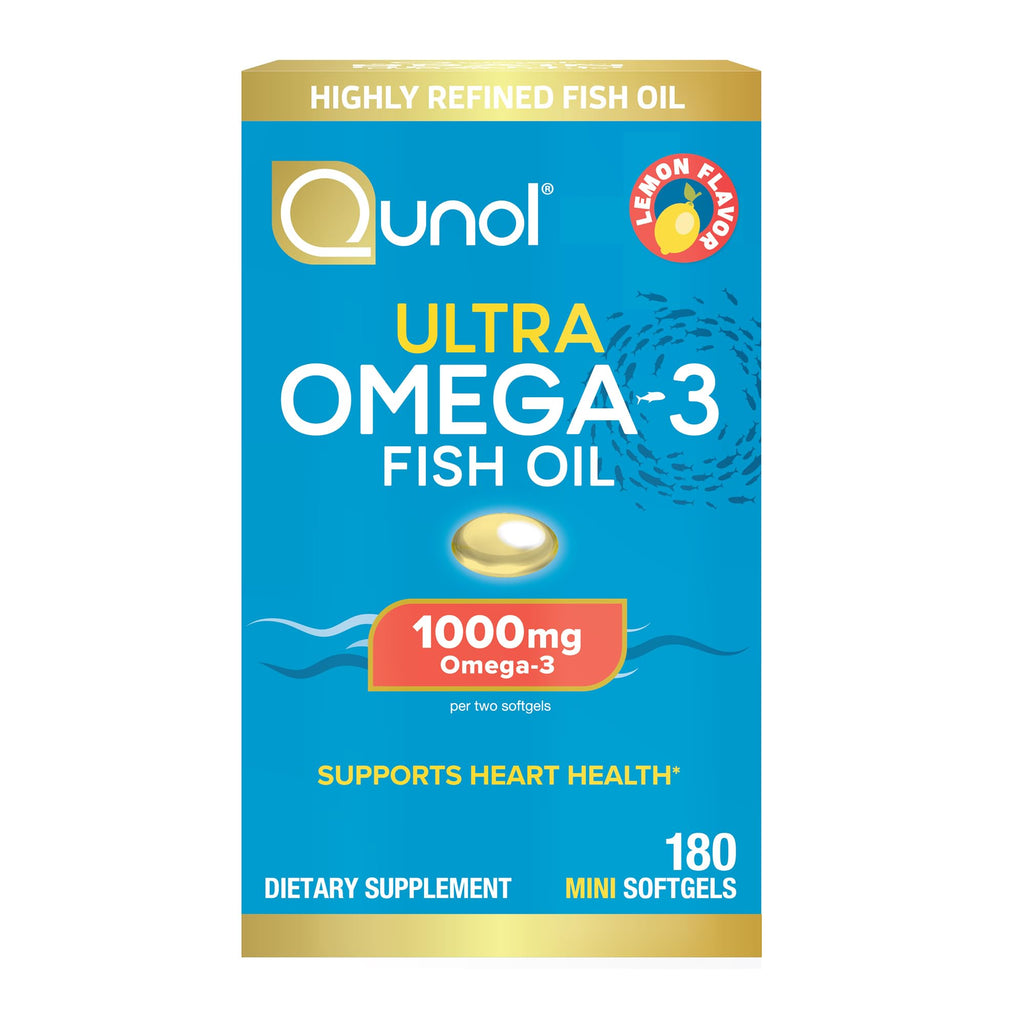 Omega-3 Fish Oil Mini Softgels 1000mg EPA DHA 180ct J4860