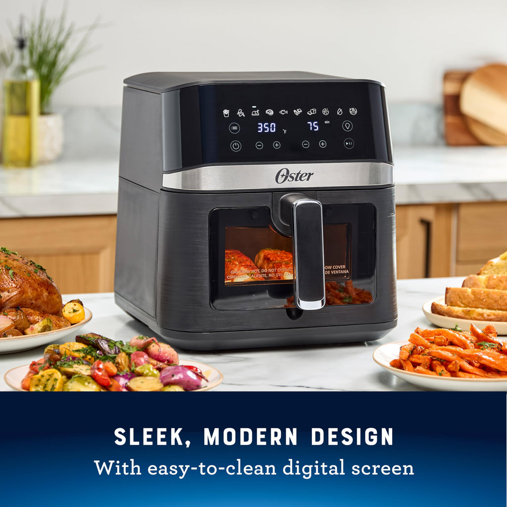 6 Quart Digital Air Fryer with Window D440481