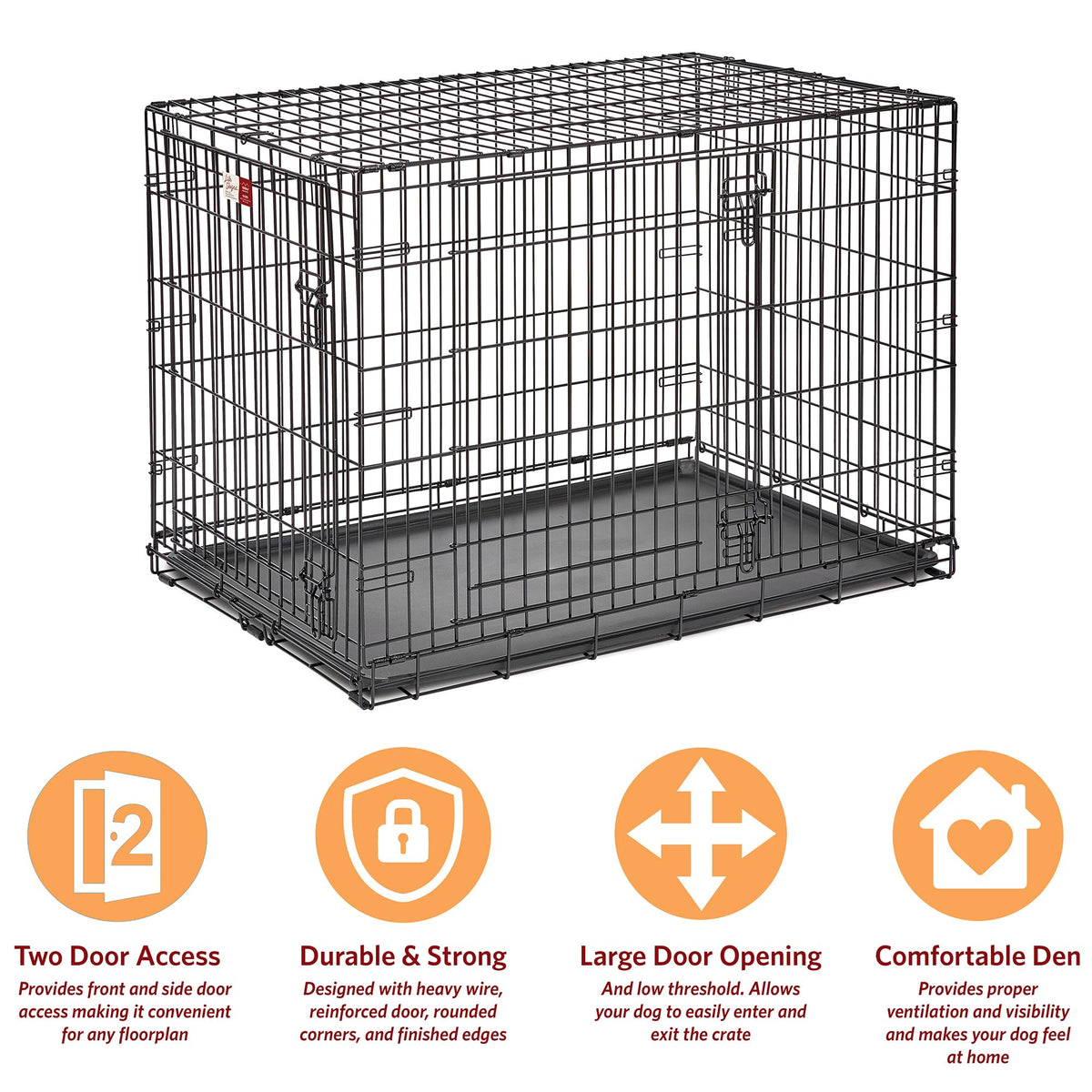 42-Inch Double Door Crate H81048