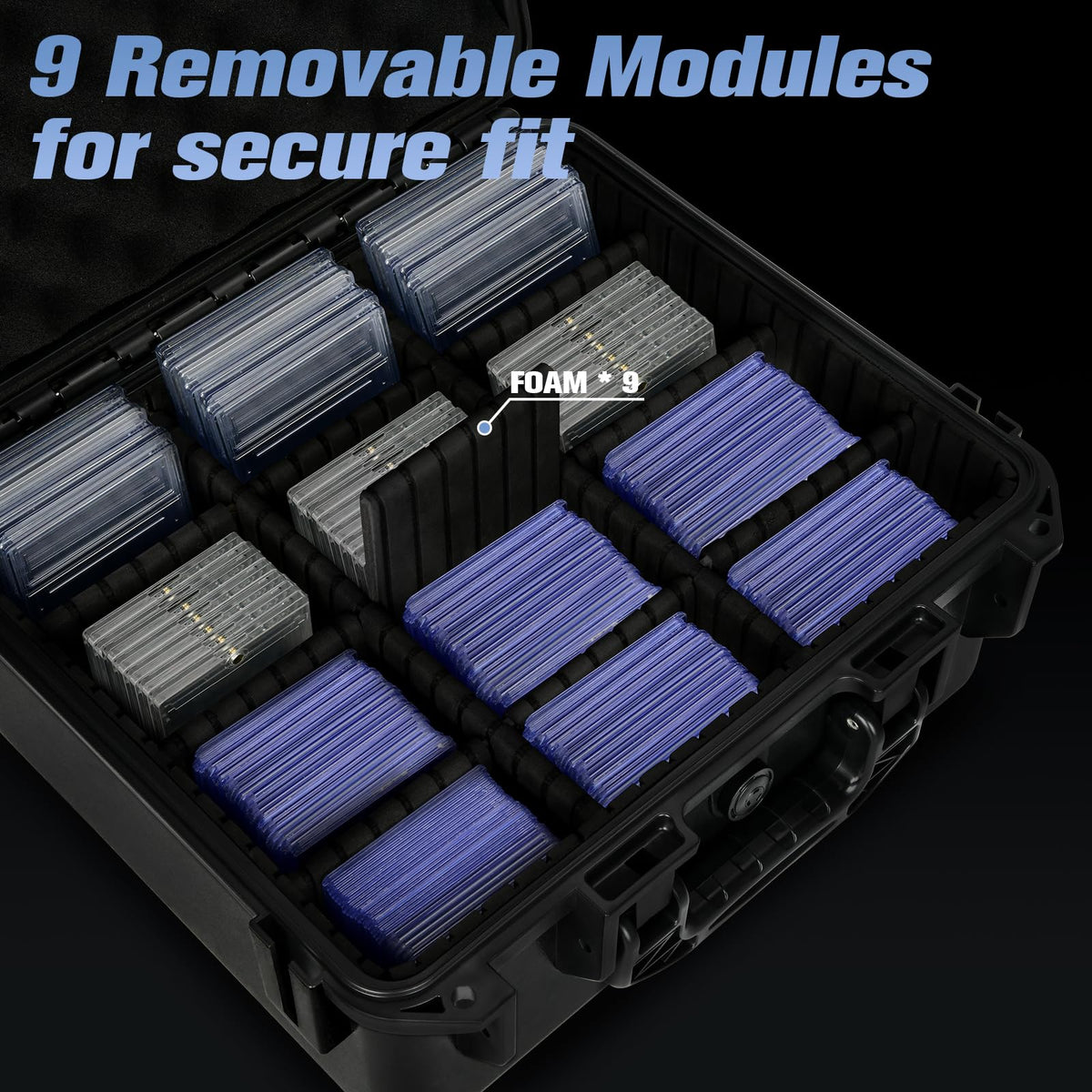 Graded Card Storage Box with 9 Dividers N71379